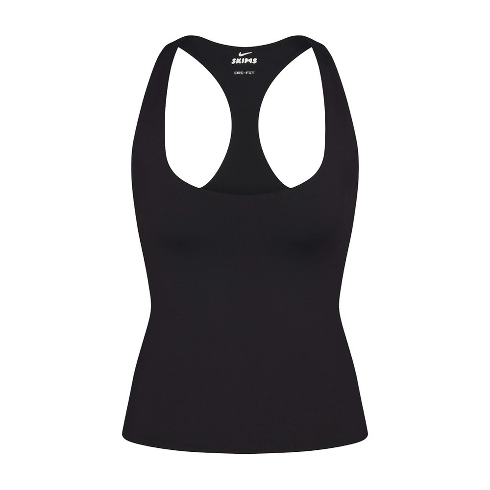 SKIMS NIKE MATTE RACER BACK TANK OBSIDIAN M - Picture 5 of 6